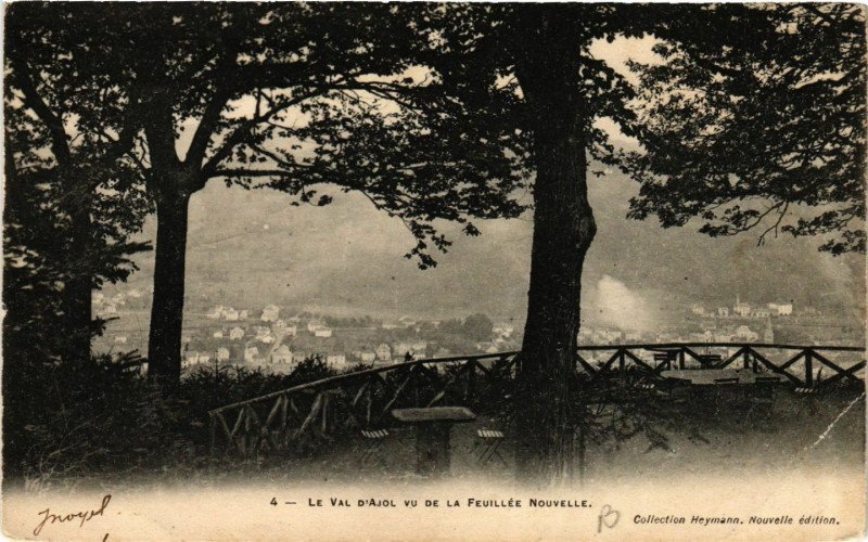 Carte postale ancienne Le Val-d'Ajol vu de la Feuillée Nouvelle au Val-d'Ajol