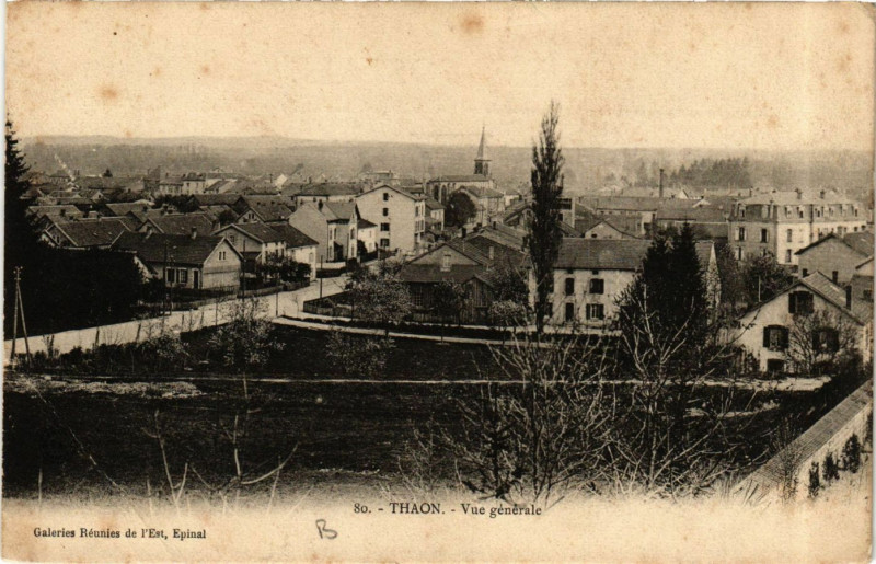 Carte postale ancienne Thaon - Vue générale