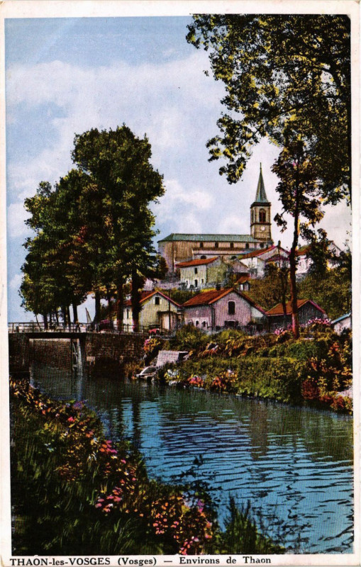 Carte postale ancienne Thaon-les-Vosges - Env. de Thaon