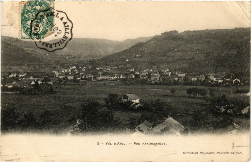 Carte postale ancienne Val-d'Ajol - Vue panoramique