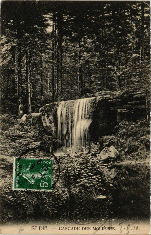 Carte postale ancienne Saint-Die - Cascade des Molieres