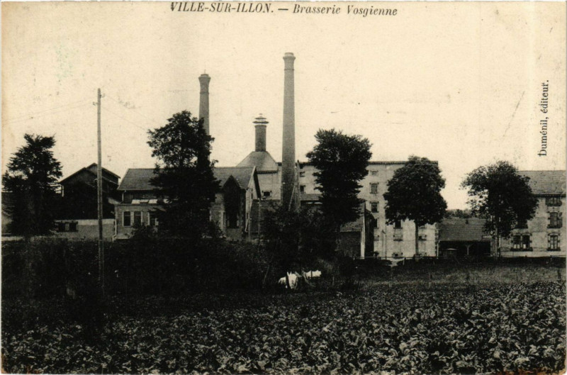 Carte postale ancienne Ville-sur-Illon - Brasserie Vosgienne à Ville-sur-Illon