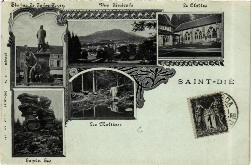 Carte postale ancienne Saint-Die