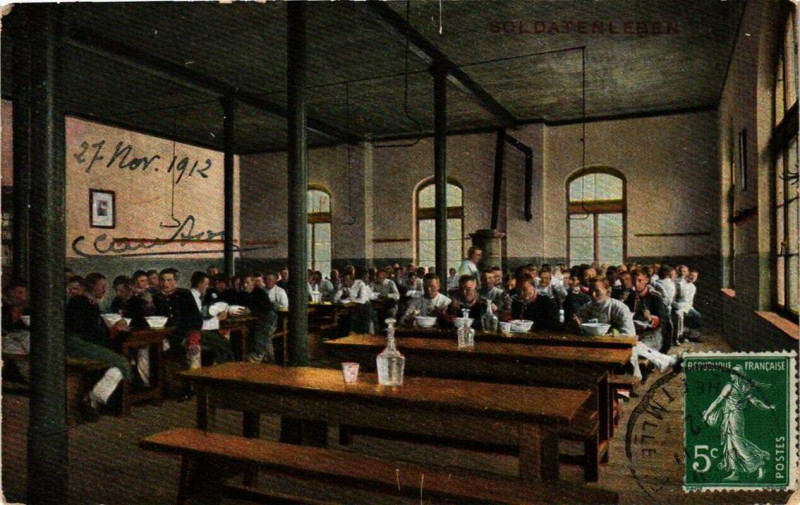 Carte postale ancienne Nancy Soldatenleben à Nancy