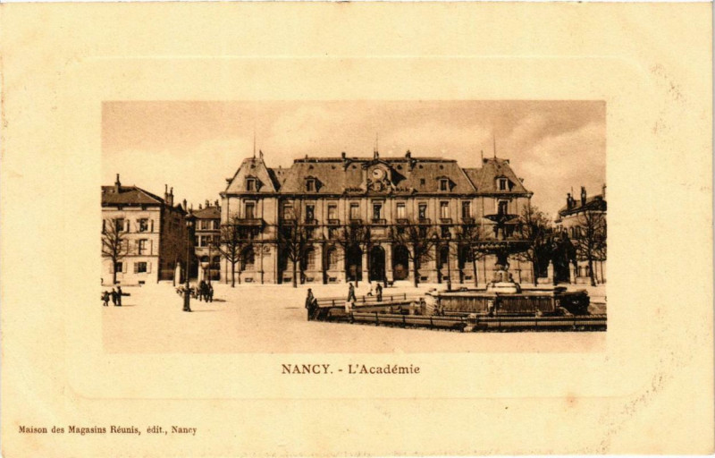 Carte postale ancienne Nancy L'Académie à Nancy