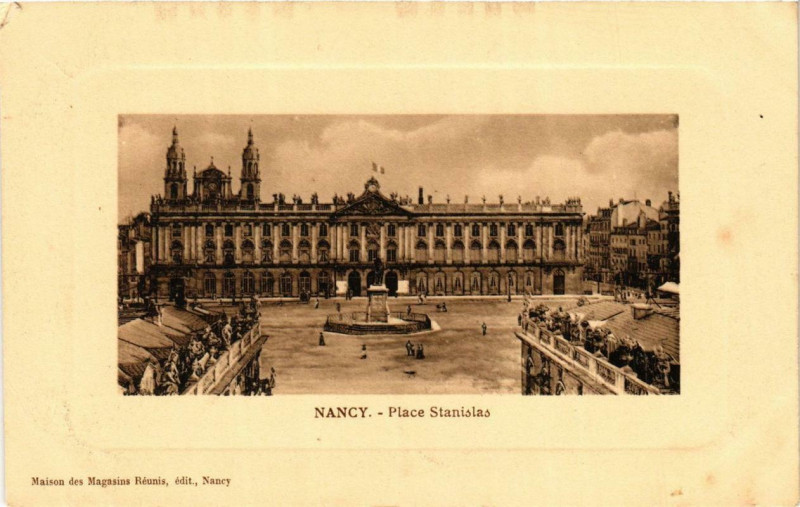 Carte postale ancienne Nancy Place Stanislas à Nancy