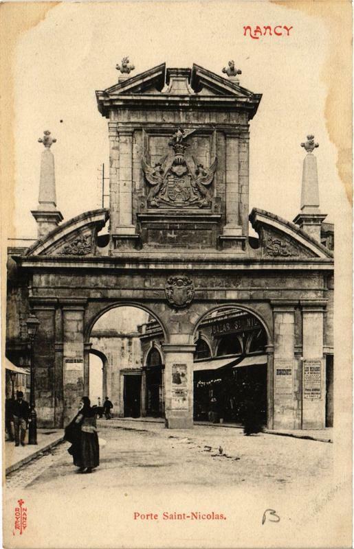 Carte postale ancienne Nancy Porte Saint-Nicolas à Nancy