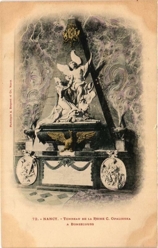 Carte postale ancienne Nancy Tombeau de la Reine C.Opalinska à Nancy