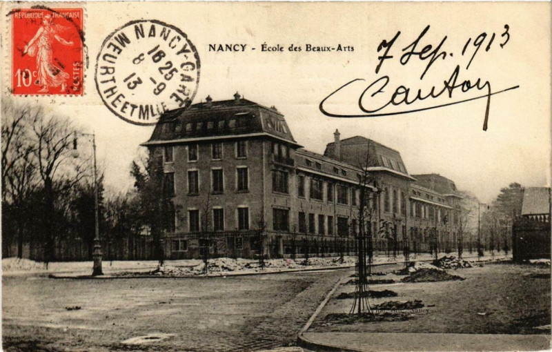 Carte postale ancienne Nancy Ecole des Beaux-Arts à Nancy
