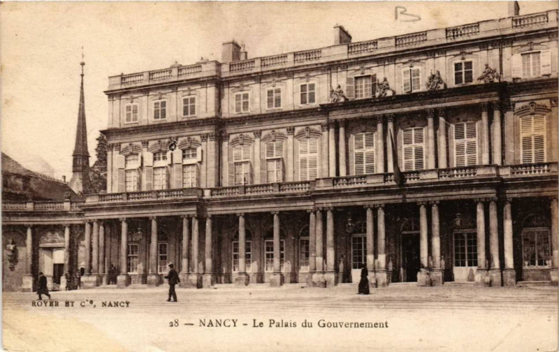 Carte postale ancienne Nancy Le Palais du Gouvernement à Nancy