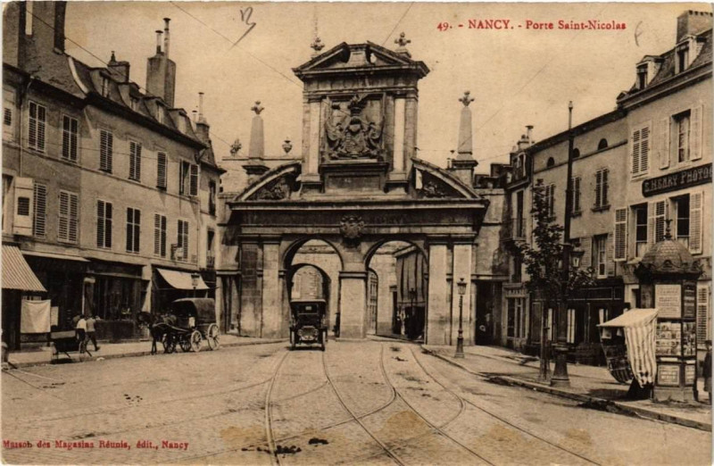 Carte postale ancienne Nancy Porte Saint-Nicolas à Nancy