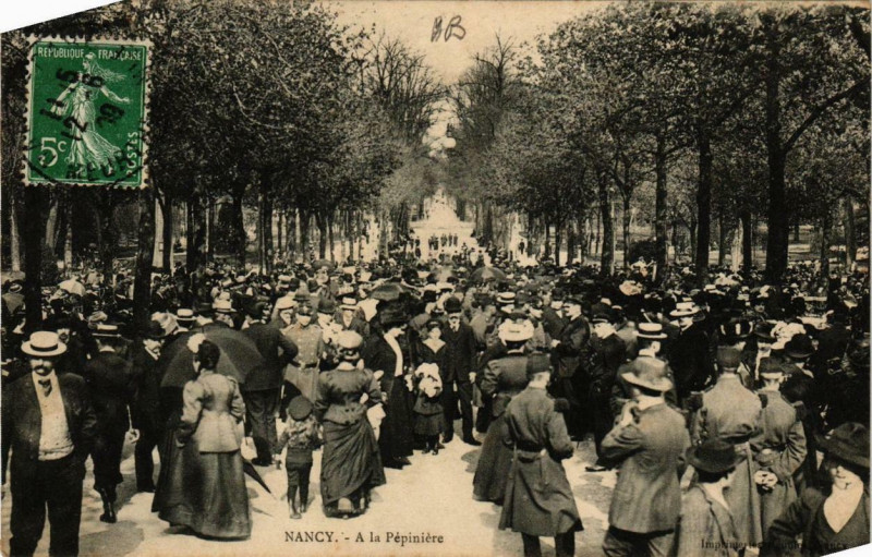 Carte postale ancienne Nancy A la Pépiniere à Nancy