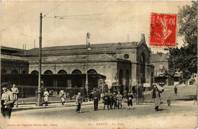 Carte postale ancienne Nancy La Gare à Nancy