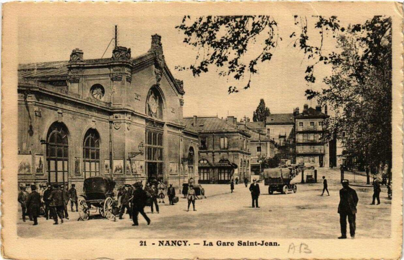 Carte postale ancienne Nancy La Gare Saint-Jean à Nancy