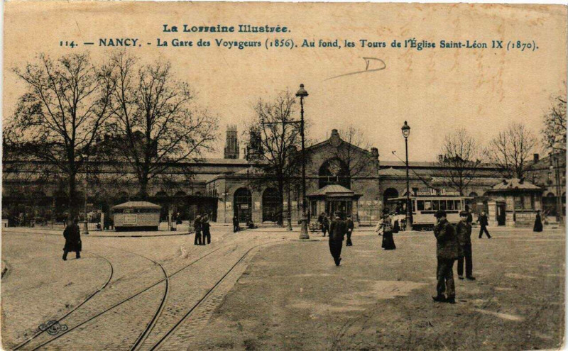 Carte postale ancienne Nancy La Gare des Voyageurs à Nancy