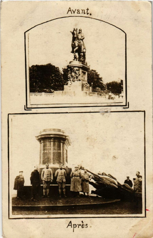 Carte postale ancienne Avant - Apres