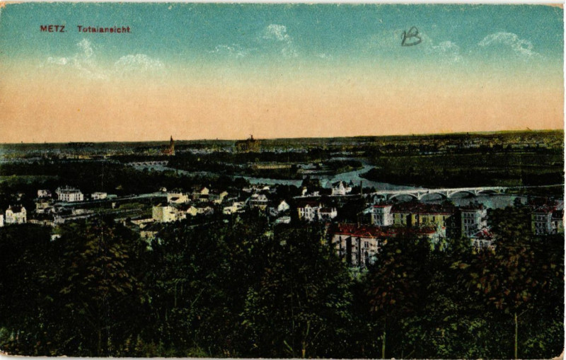 Carte postale ancienne Metz - Totalansicht à Metz