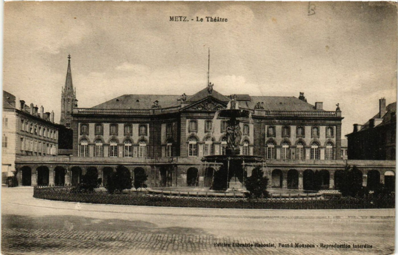 Carte postale ancienne Metz - Le Théatre à Metz