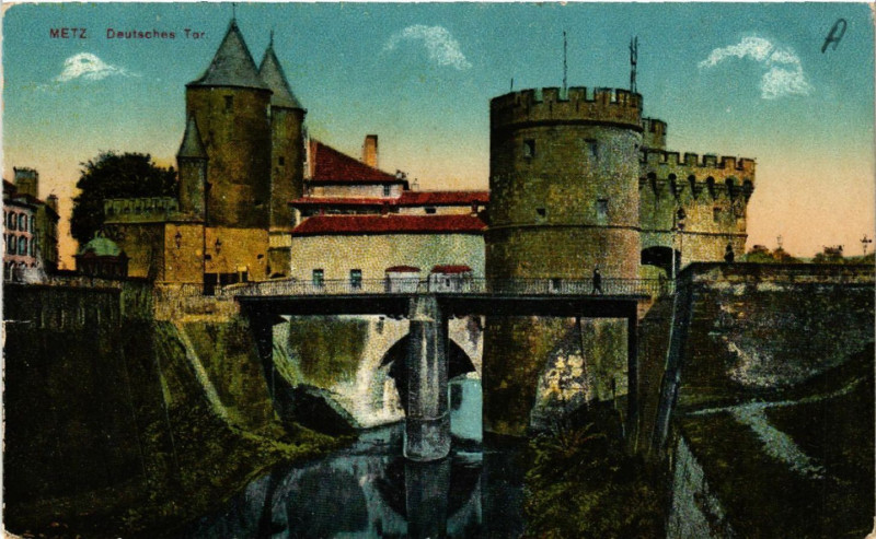 Carte postale ancienne Metz - Deutsches Tor à Metz