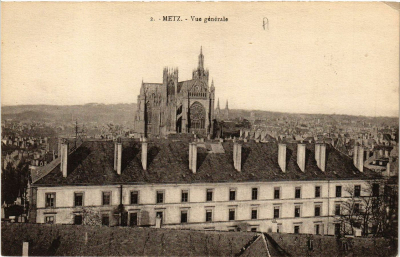 Carte postale ancienne Metz - Vue générale à Metz