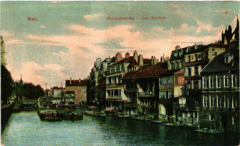 Carte postale ancienne Felsenbrucke - Les Roches