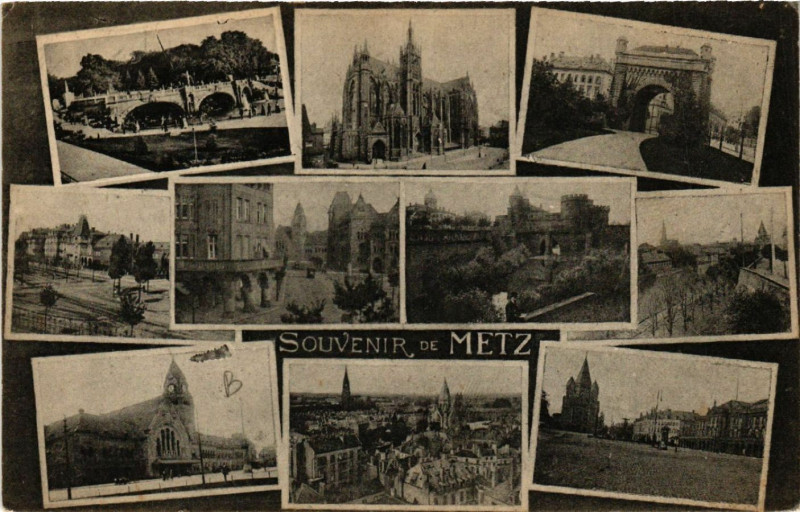 Carte postale ancienne Souvenir de Metz à Metz