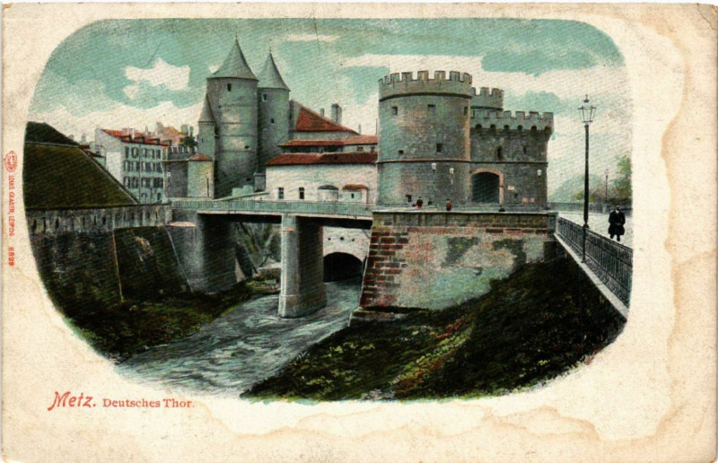 Carte postale ancienne Metz - Deutsches Thor à Metz