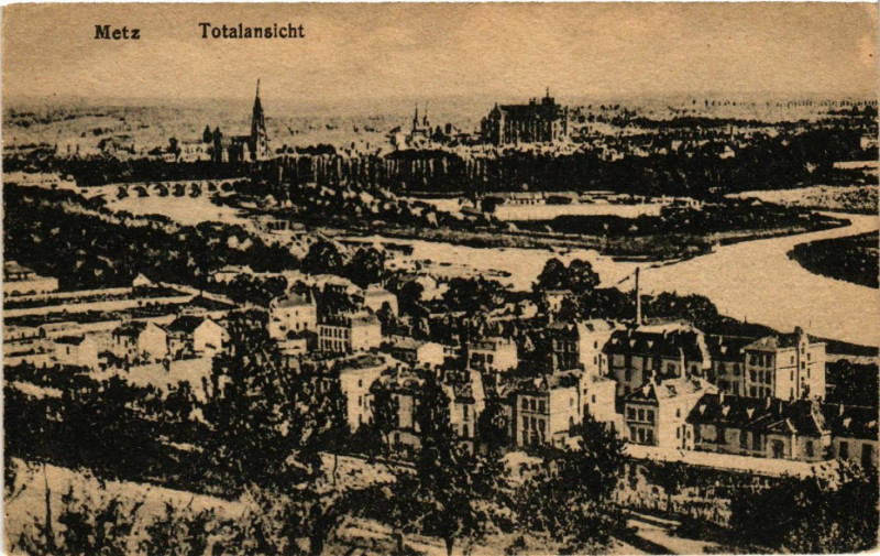 Carte postale ancienne Metz - Totalansicht à Metz