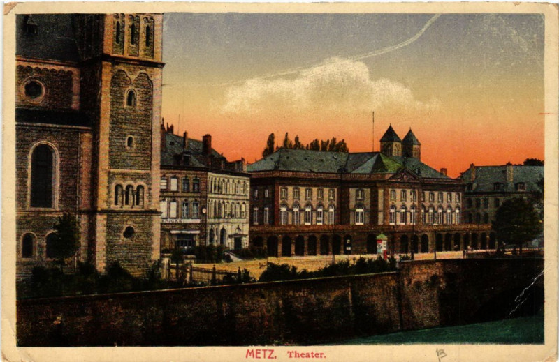 Carte postale ancienne Metz - Theater à Metz