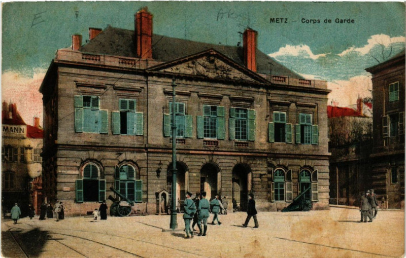 Carte postale ancienne Metz - Coros de Garde à Metz
