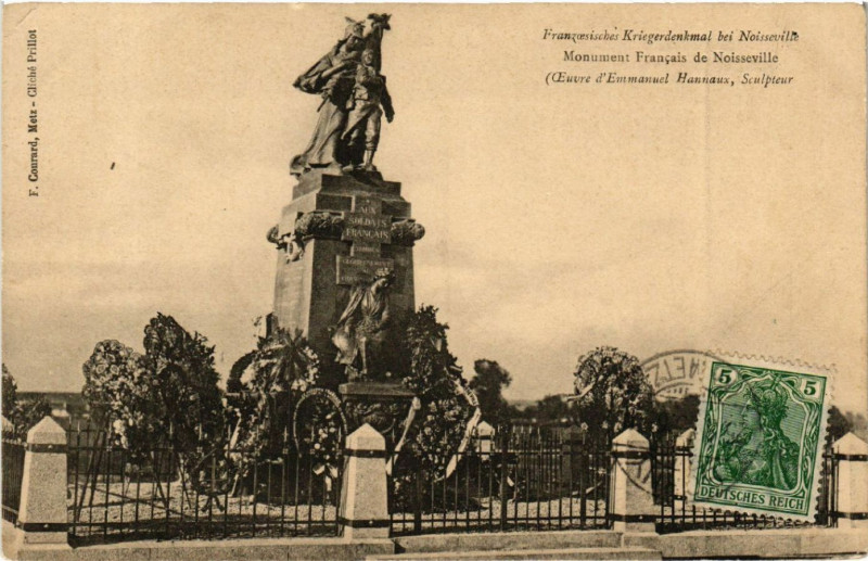 Carte postale ancienne Franzosischen Kriegendenkmal bei Noisseville - Mon. Francais de à Noisseville