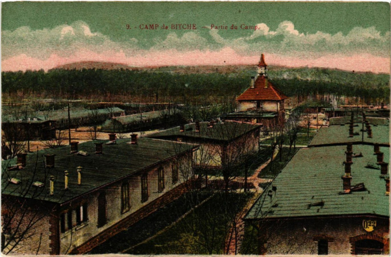 Carte postale ancienne Camp de Bitche - Partier de Camp à Bitche