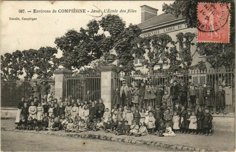 Carte postale ancienne Jaux Ecole des Filles à Jaux