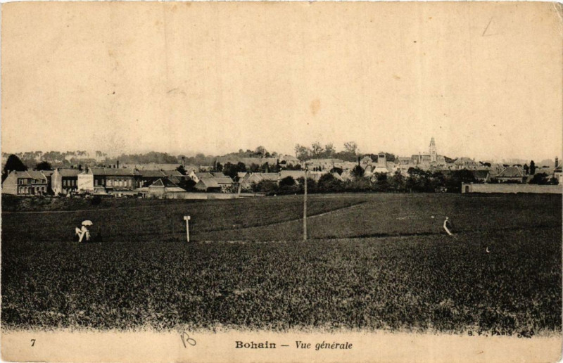 Carte postale ancienne Bohain Vue générale