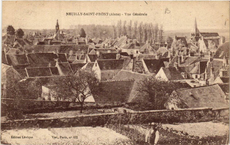 Carte postale ancienne Neuilly Saint-Front Vue générale à Neuilly-Saint-Front