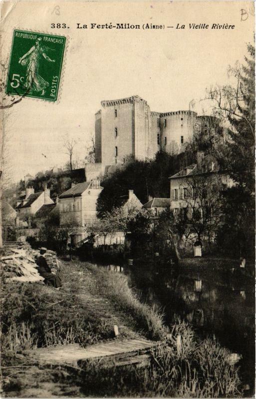 Carte postale ancienne La Ferte-Milon La Vieille Riviere