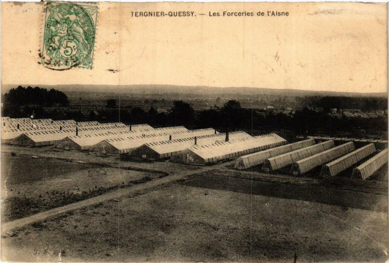 Carte postale ancienne Tergnier-Quessy. Les Forceriers de l'Aisne à Tergnier