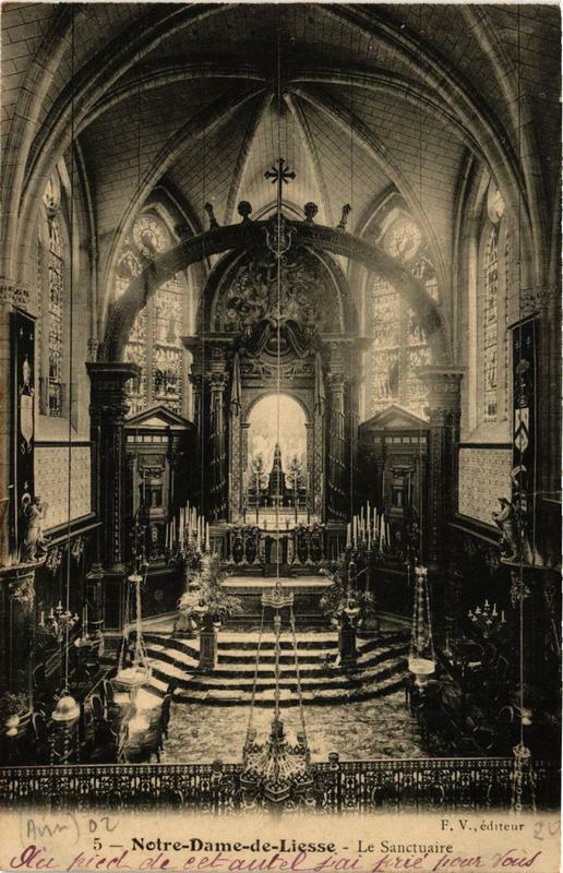 Carte postale ancienne N.-D.-de-Liesse. Le Sanctuaire