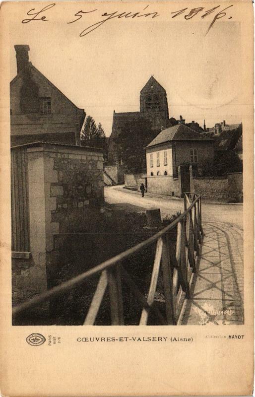 Carte postale ancienne Coeuvres et Valsery à Coeuvres-et-Valsery