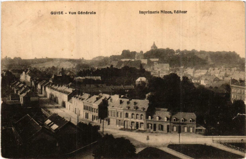 Carte postale ancienne Guise Vue générale à Guise