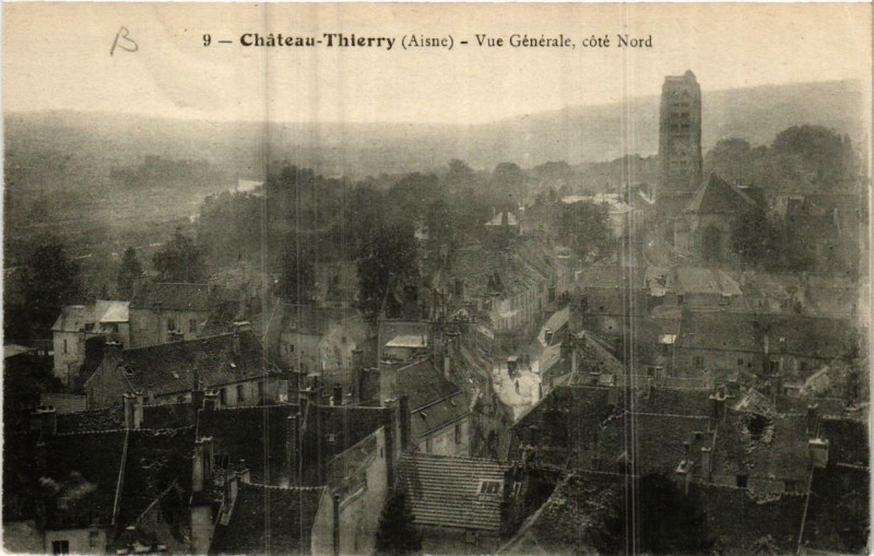 Carte postale ancienne Chateau-Thierry Vue générale à Château-Thierry
