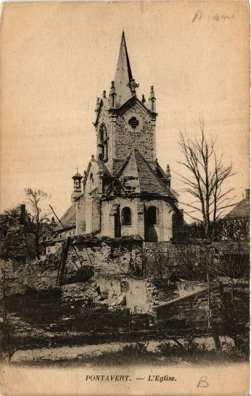Carte postale ancienne L'Eglise à Pontavert