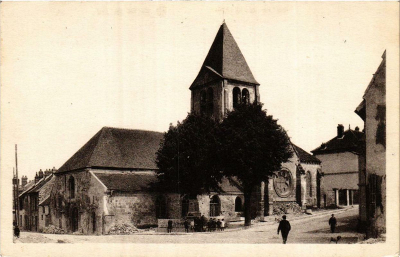 Carte postale ancienne Coincy Eglise à Coincy