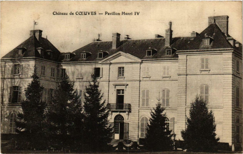 Carte postale ancienne Chateau de Coeuves. Pavillon Henri Iv