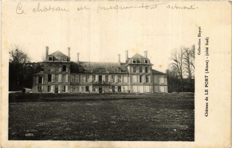 Carte postale ancienne Chateau de Le Port