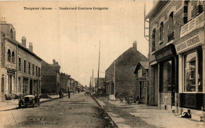 Carte postale ancienne Tergnier Boulevard Gustave Grégoire à Tergnier