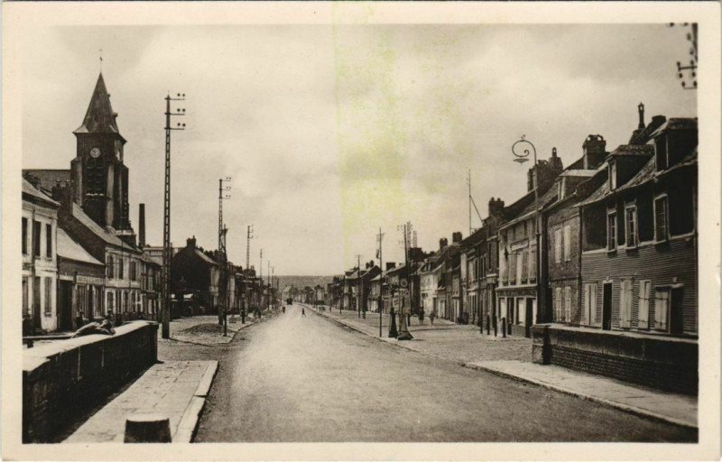 Carte postale ancienne Abbeville Faubourg de Rouvray à Abbeville