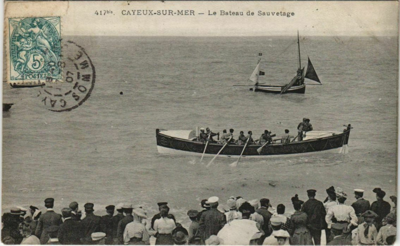 Carte postale ancienne Cayeux-sur-Mer Le Bateau de Sauvetage à Cayeux-sur-Mer
