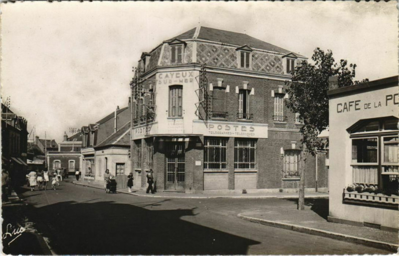 Carte postale ancienne Cayeux-sur-Mer la Poste à Cayeux-sur-Mer