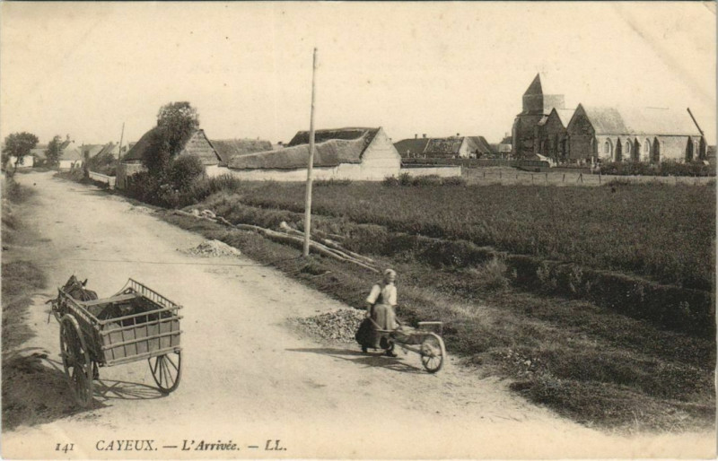 Carte postale ancienne Cayeux-sur-Mer Arrivée à Cayeux-sur-Mer